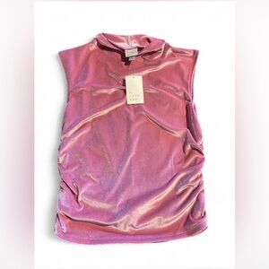 A New Day Shimmering Pink Sleeveless Blouse